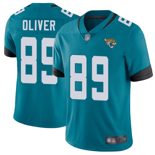 Nike Jacksonville Jaguars #89 Josh Oliver Teal Green Alternate Men Stitched NFL Vapor Untouchable Limited Jersey